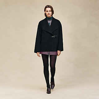 Cashmere coat with shawl collar | Hermès USA