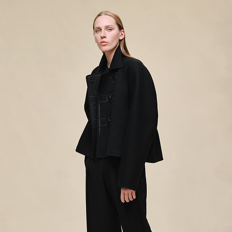 Cashmere embroidered jacket