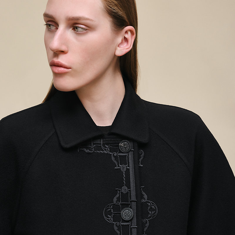 Cashmere embroidered jacket
