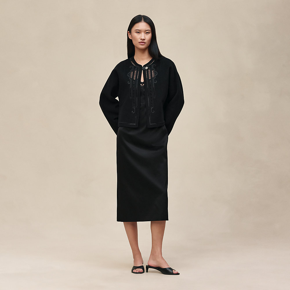 Cashmere embroidered jacket | Hermès Canada