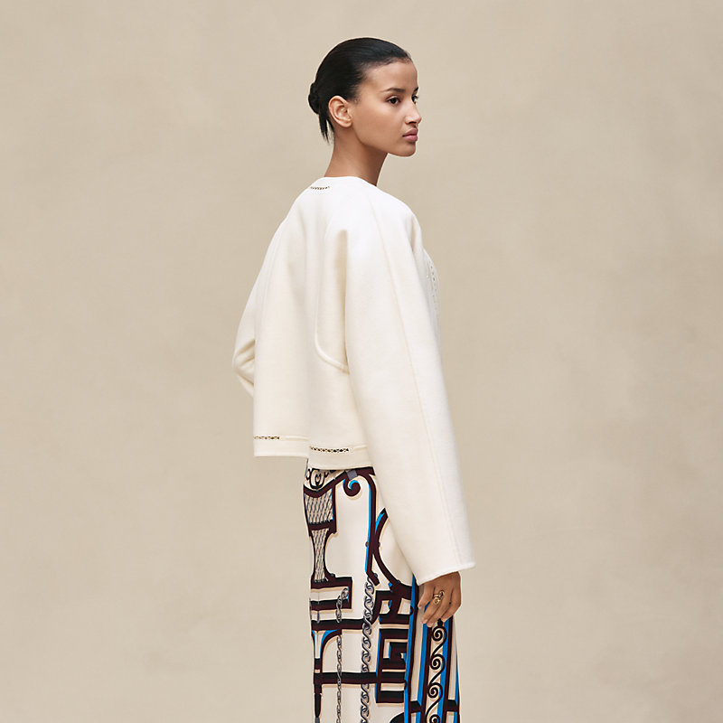 Cashmere embroidered jacket