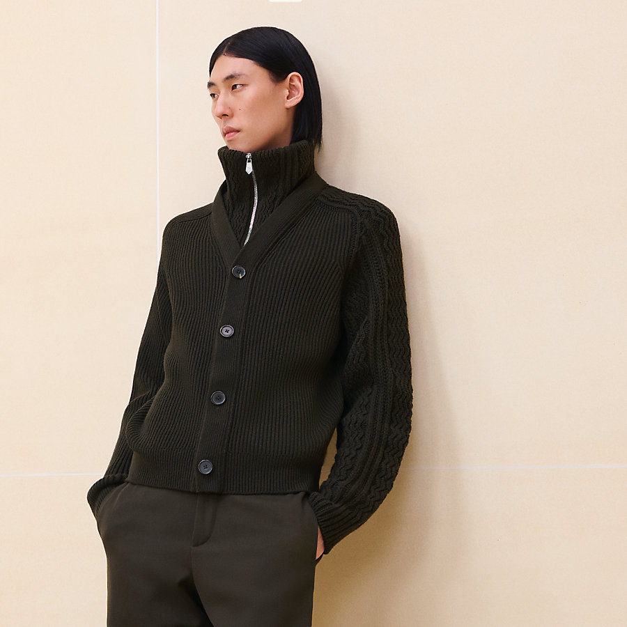 HERMES - HERMES ZIPポケットシングル レザー ライダース