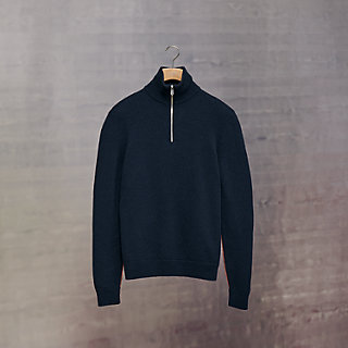 Cashmere full-zip sweater | Hermès Belgium