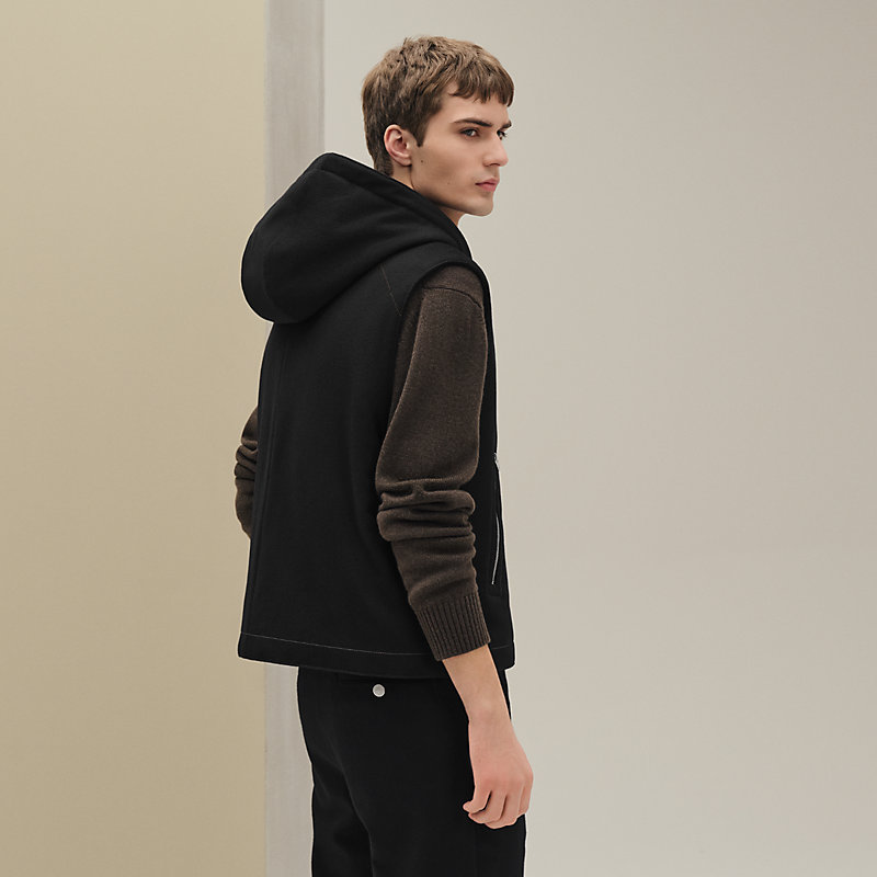 Cashmere hooded vest | Hermès USA