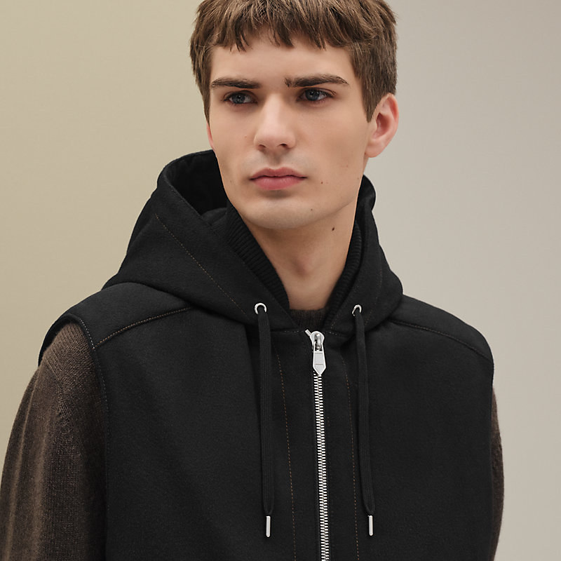 Cashmere hooded vest | Hermès USA