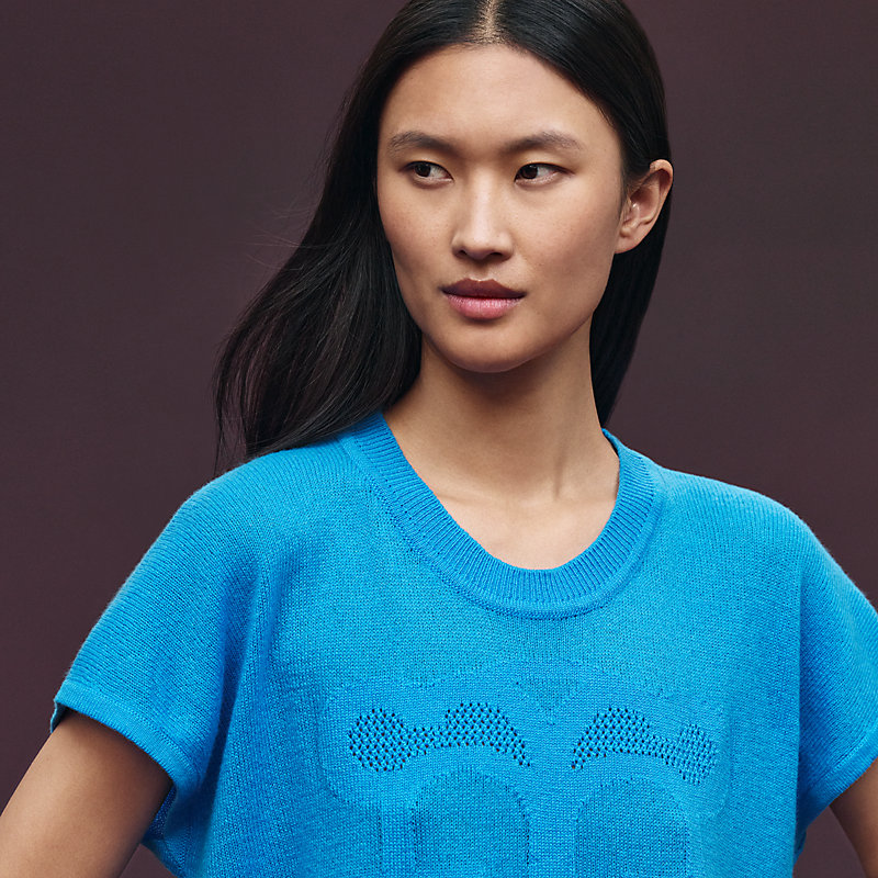 Cashmere "L'Enseigne du Sellier" sleeveless sweater, View: , view 4 of 5