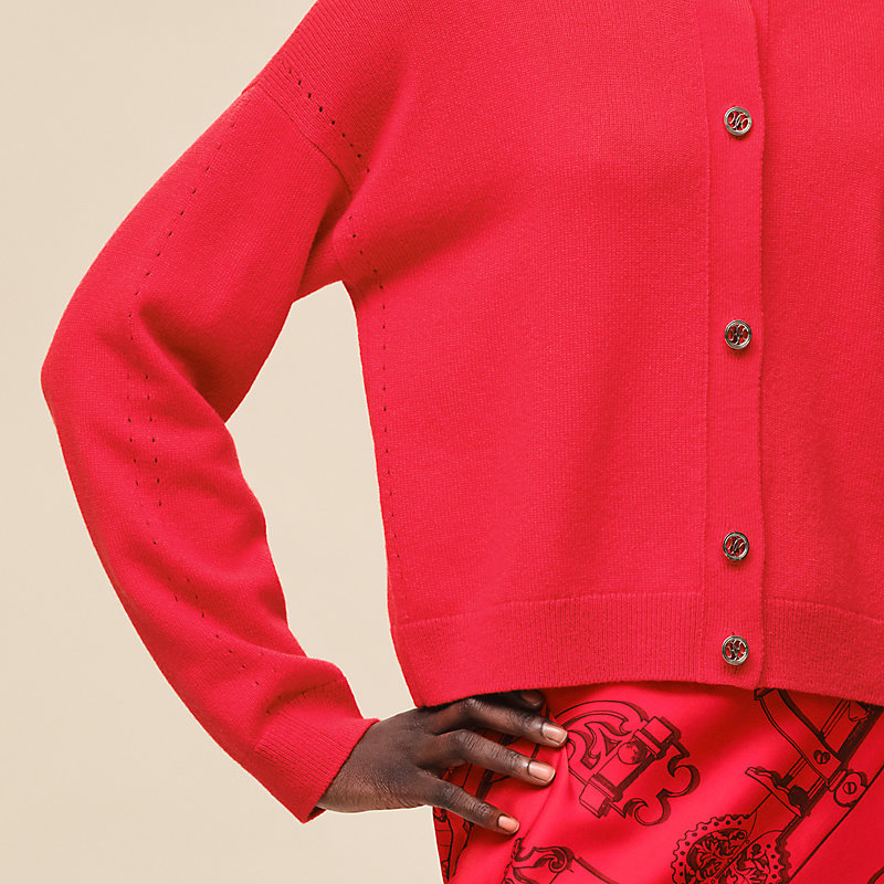 Cashmere long-sleeve cardigan
