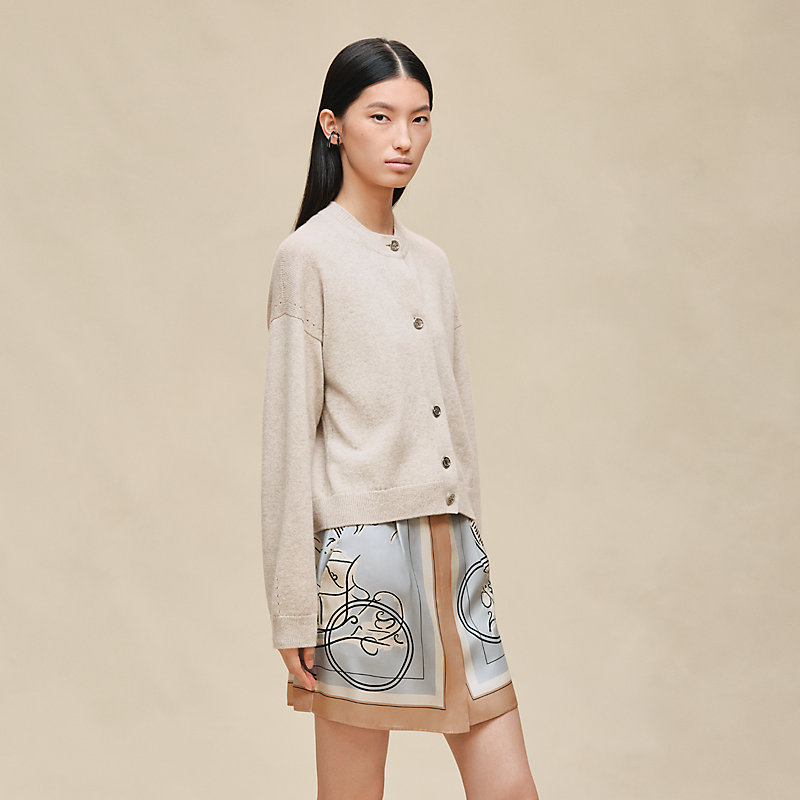 Cashmere long-sleeve cardigan