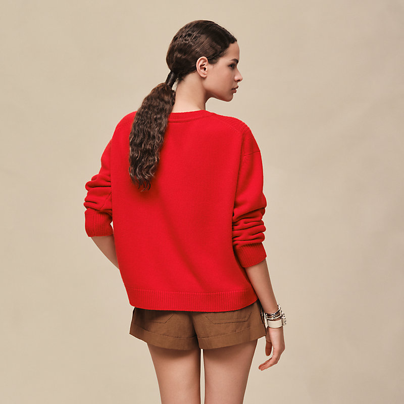 Cashmere long-sleeve sweater