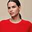 Cashmere long-sleeve sweater, View: Worn, worn, view 4 of 5