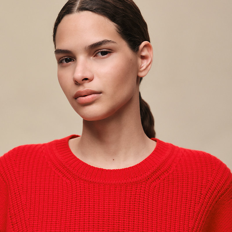 Cashmere long-sleeve sweater