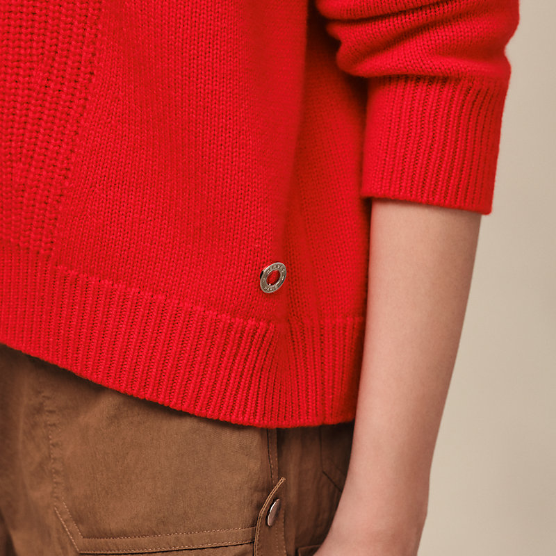 Cashmere long-sleeve sweater
