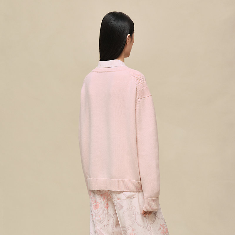 Cashmere long-sleeve sweater