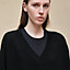 Cashmere long-sleeve sweater, View: Worn, worn, view 4 of 5