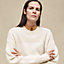 Cashmere long-sleeve sweater, View: Worn, worn, view 4 of 5