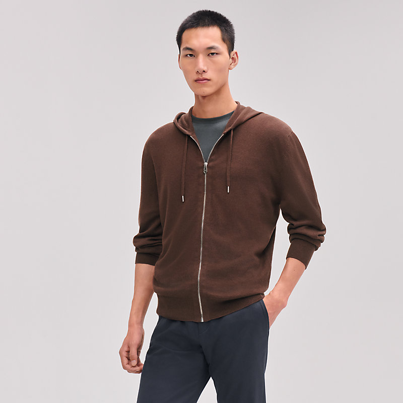 Maillon Chaine d'Ancre♪【 HERMES 】フード付きジャケット Cashmere 