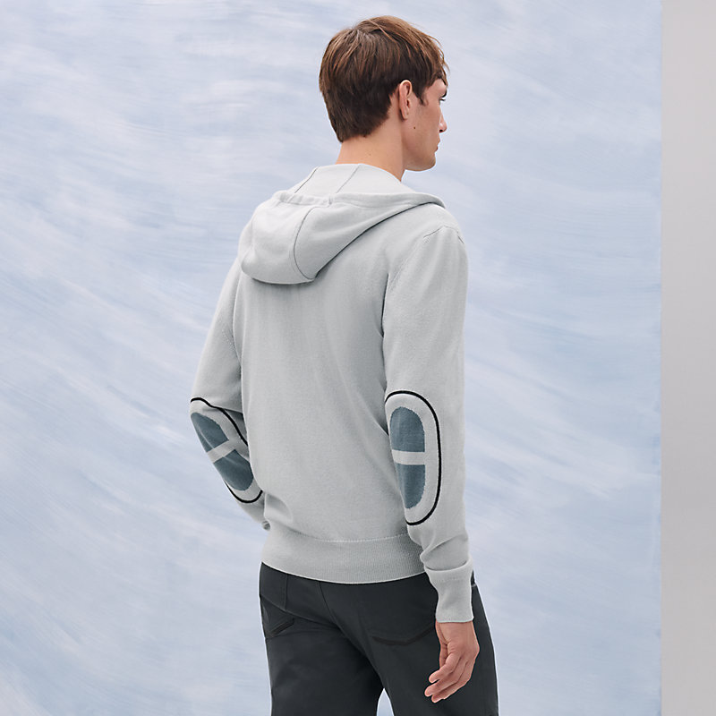 HERMES シェーヌダンクル Chaine d'Ancre フーデッドジャケット HERMES シェーヌダンクル Chaine d'Ancre フーデッドジャケット