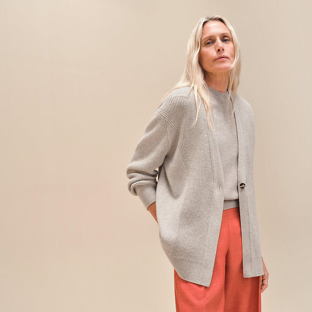 Cashmere mid-length cardigan | Hermès UK