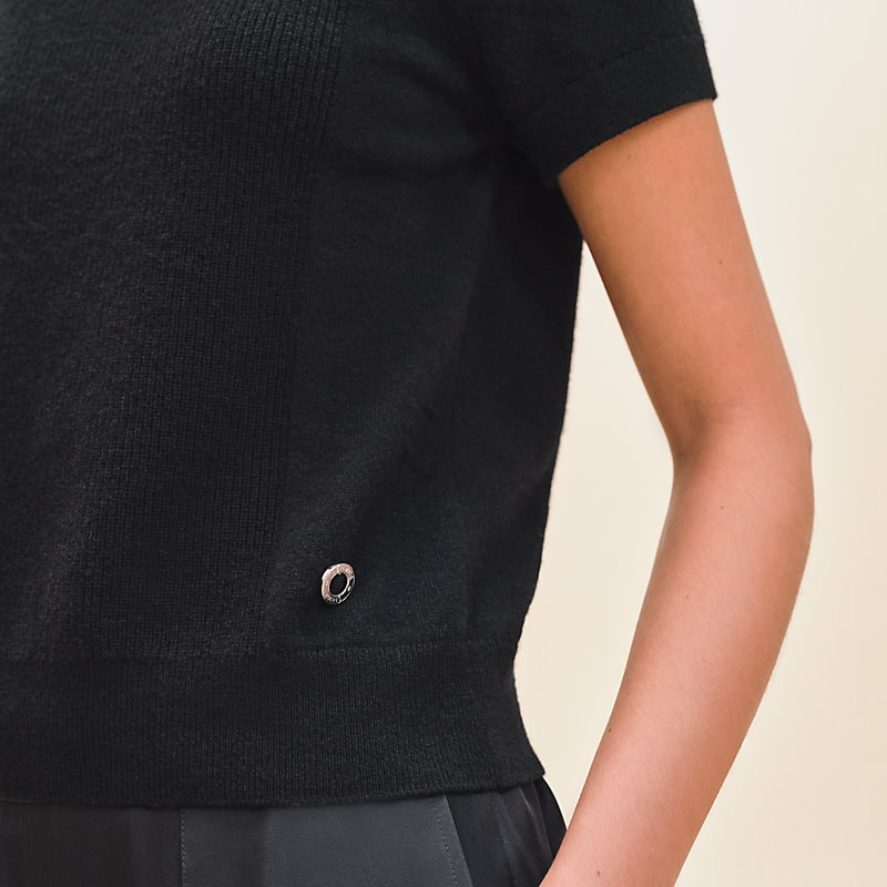 Cashmere short-sleeve sweater | Hermès USA