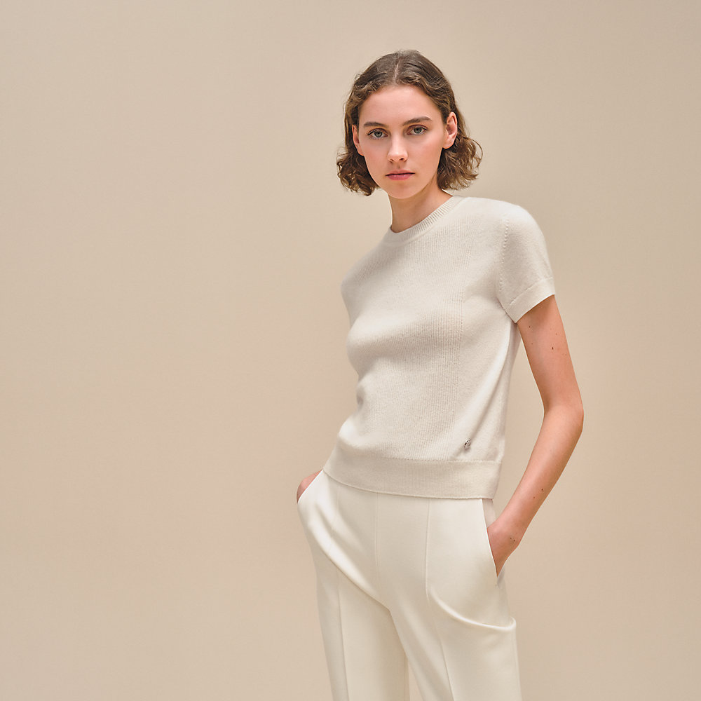 Cashmere short-sleeve sweater | Hermès UK