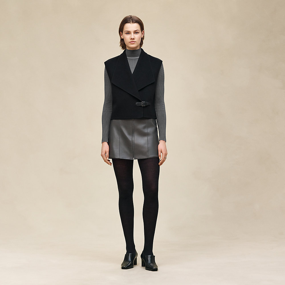 Cashmere sleeveless short vest | Hermès Belgium