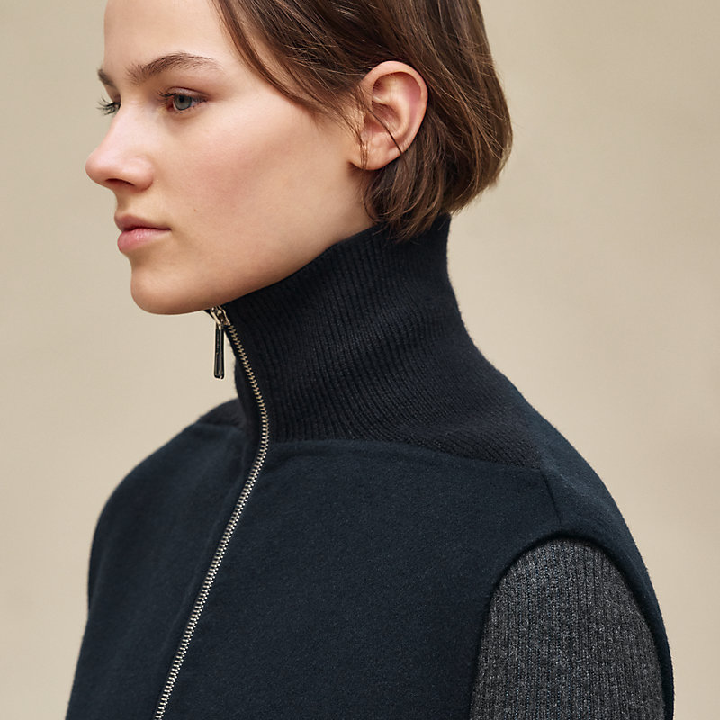 Cashmere straight vest