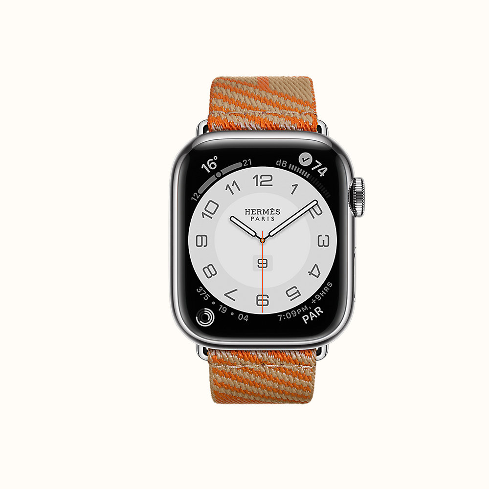 Cassa Series 7 \u0026 Cinturino Apple Watch Hermès Simple Tour 41 mm Jumping |  Hermès Italia
