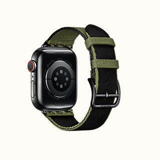 Cassa Series 7 Space Black \u0026 Cinturino Apple Watch Hermès Simple Tour 41 mm  Jumping | Hermès Italia