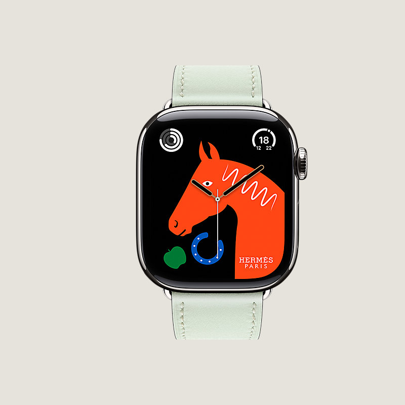 Cassa Series&nbsp;11 & Cinturino Apple Watch Hermès Simple Tour 42&nbsp;mm