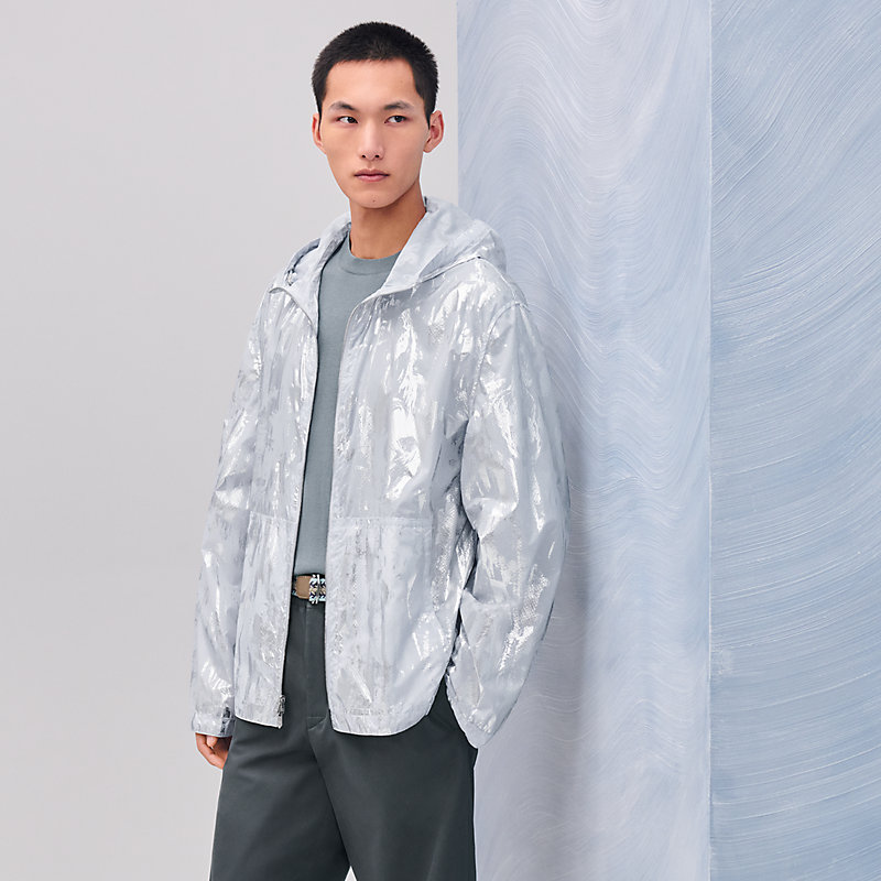 "Cavalcade siderale" reversible hooded jacket
