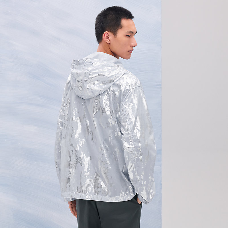 "Cavalcade siderale" reversible hooded jacket