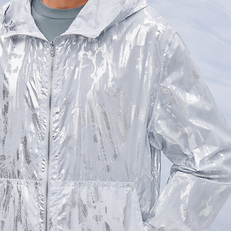 "Cavalcade siderale" reversible hooded jacket