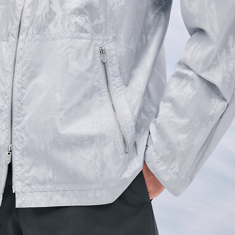 "Cavalcade siderale" reversible hooded jacket