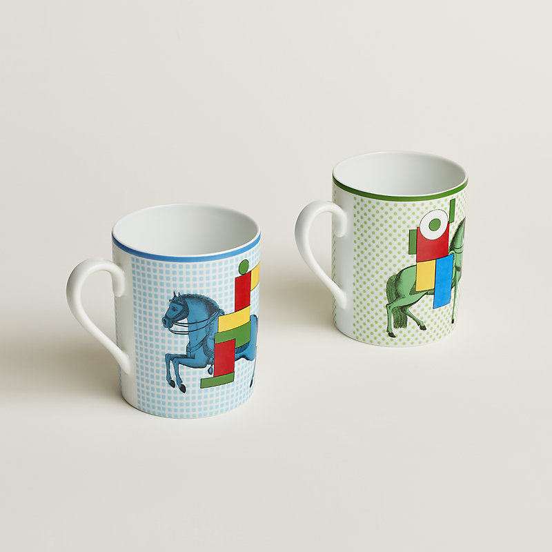 Cavalier en Formes set of 2 mugs