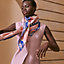 Cavalier en Formes shawl 140, View: Worn, worn, view 1 of 3