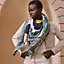 Cavalier en Formes shawl 140, View: Worn, worn, view 2 of 3