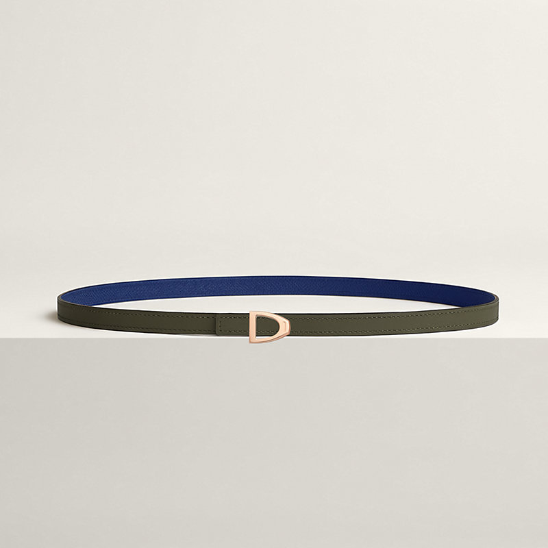 Cavaliere belt buckle & Reversible leather strap 13 mm