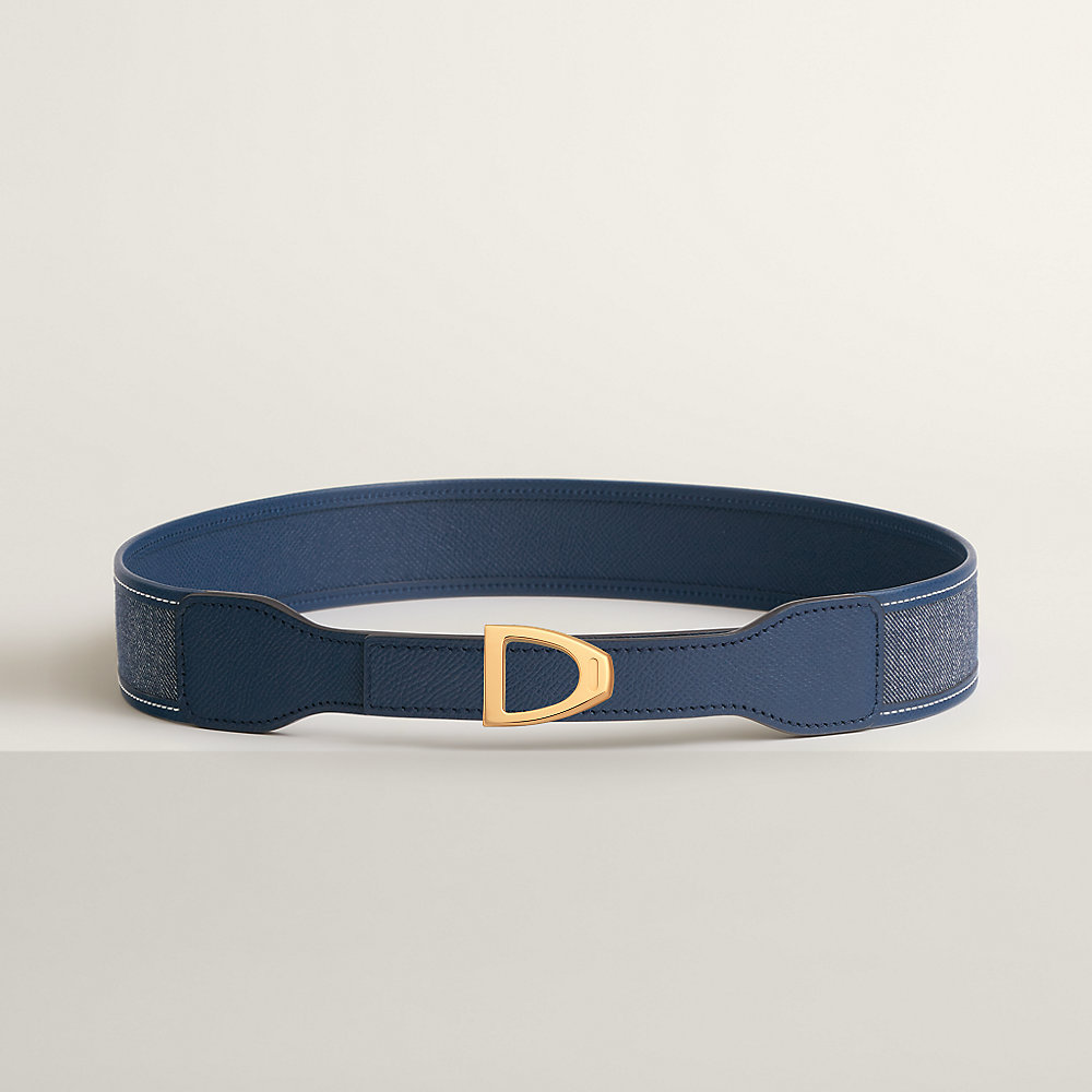 Cavaliere belt buckle & Reversible leather strap 24 mm