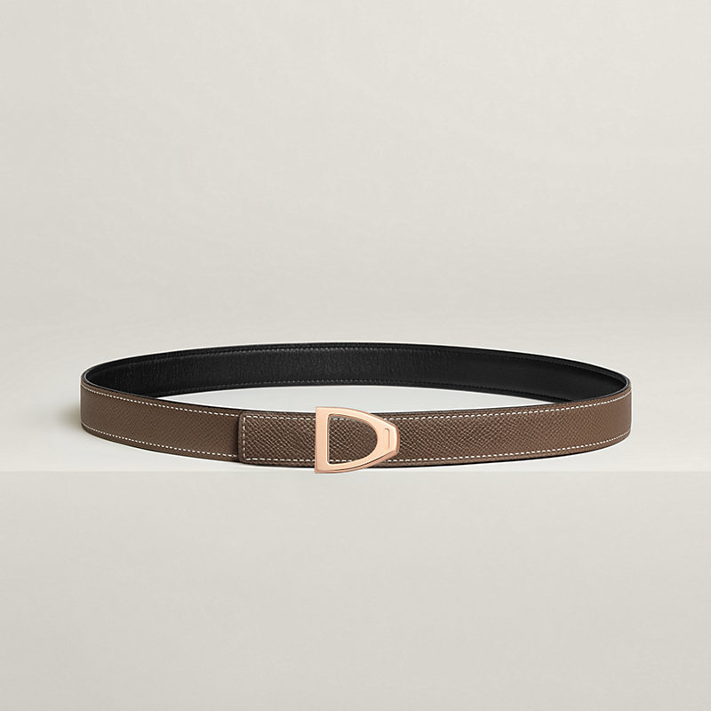 Cavaliere belt buckle & Reversible leather strap 24 mm