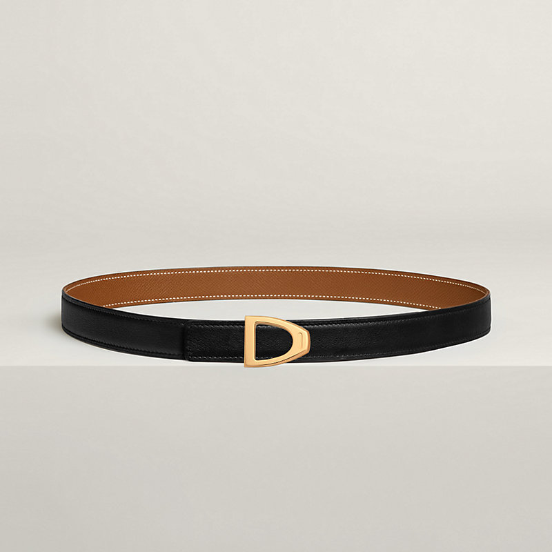 Cavaliere belt buckle & Reversible leather strap 24 mm