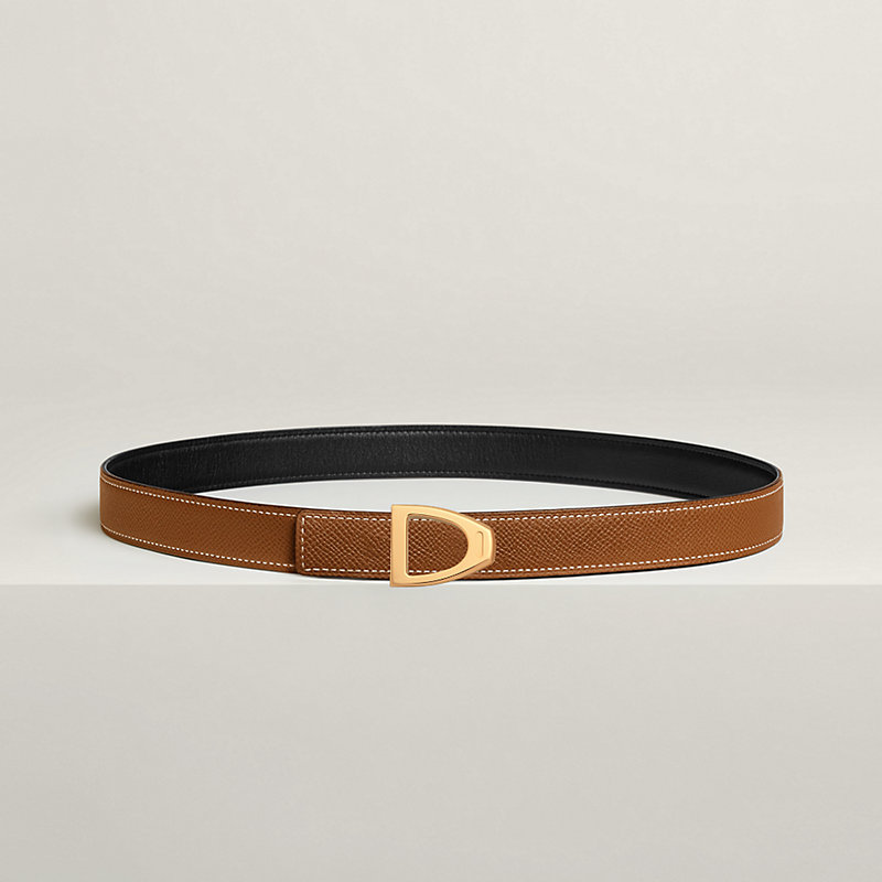 Cavaliere belt buckle & Reversible leather strap 24 mm