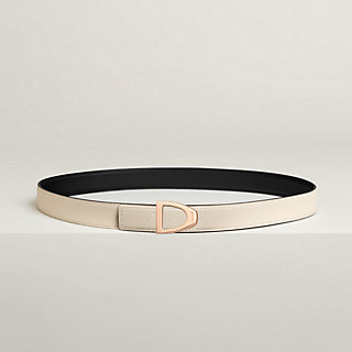 HERMES アイボリー レザー ベルト 80 Hermès Belt 95cm: Refined Leather Design