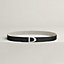 Cavaliere belt buckle & Toile H Plume leather strap 24&nbsp;mm, View: , view 2 of 2