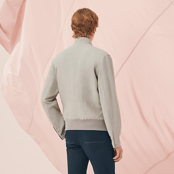 Cazadora con bordes en canalé | Hermès España