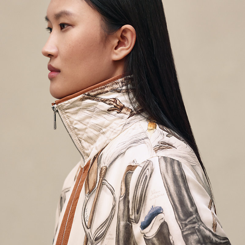 Cazadora de inspiración bomber estampado "À Propos de Bottes"