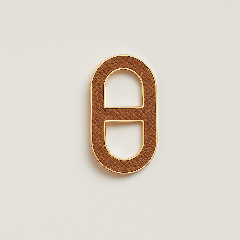 HERMES　エルメス　Chaine d'Ancre Badge ブローチ chaine-d-ancre-brooch--