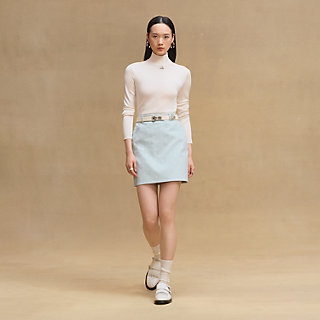 【大人気商品★】Hermes Chaine d'Ancre デニムスカート エレガント【HERMES】Chaine d'Ancre デニムスカート グリーン