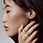 Chaine d'ancre Enchainee double ring, View: Worn, worn, view 2 of 2