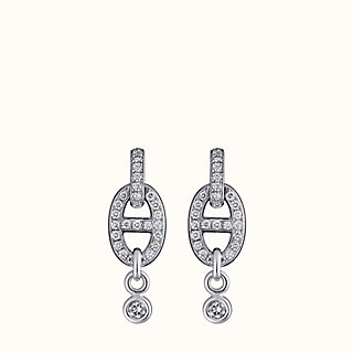 hermes diamond earrings