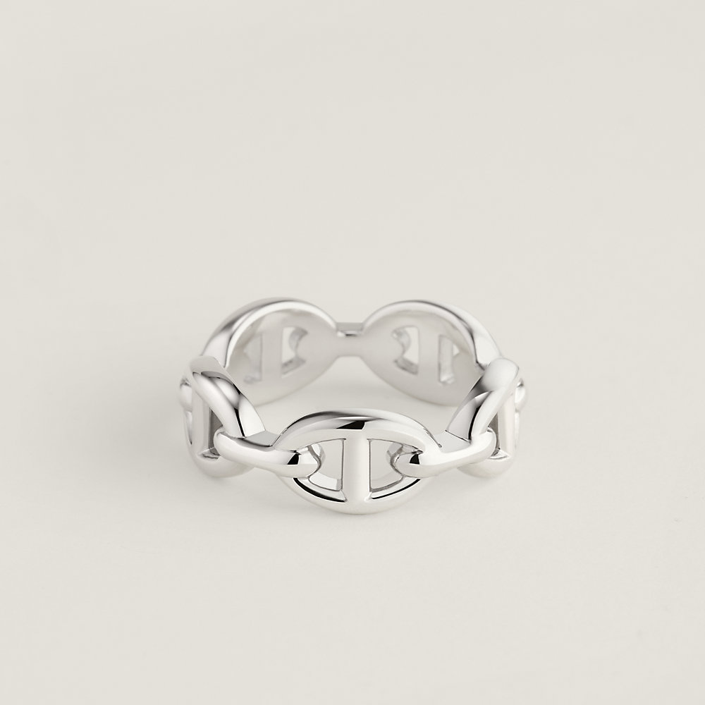 smal dyd kim Chaine d'ancre Enchainee ring, small model | Hermès USA